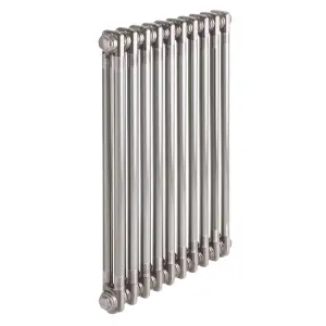 Acova Raw metal 2 Column Radiator, (W)1226mm x (H)600mm