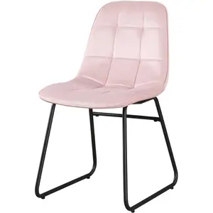 Mizer Upholstered Dining Chair (Set of 2) Baby Pink