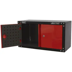 Versatile Modular 2 Door Wall Cabinet with Lock - 665x305x360mm for Secure Storage