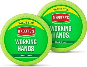 O'keeffe's Working Hands Value Size Jar 193G (2 Pack) - Hand Cream For Extremely Dry, Cracked Hands | Instantly Boosts Moisture Levels, Creates A