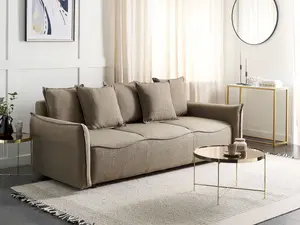 Beliani Modern Sofa Bed KRAMA Brown