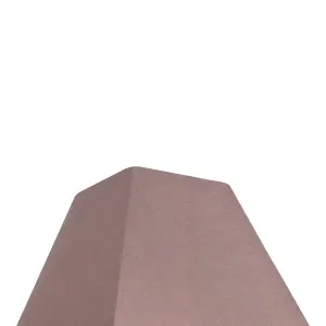 GoodHome Qarnay Taupe Fabric dyed Light shade (D)30cm