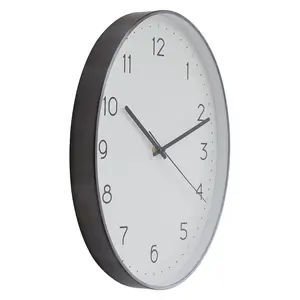 Interiors By Premier Oval Wall Clock With Silver Finish, Durable Construction Wall Clock For Kitchen, Elegant Clock For Outdoor