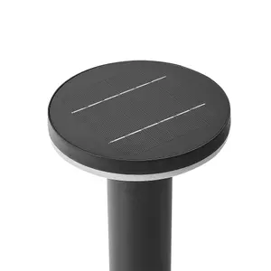 Solar Outdoor LED Bollard Lamp Black TARKIO