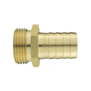 in-line full flow lever valve with brass barb connectors (3/4"-19mm)for  hose/irrigation/ponds