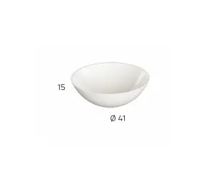 Banyetti Apolo 410mm Countertop Basin - Gloss White