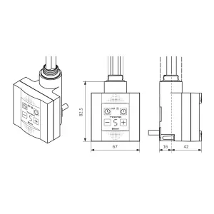 Terma KTX 4 BLUE Bluetooth White Heating element controller