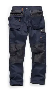 Scruffs WORKER PLUS Navy Work Trousers with Holster Pockets Trade Hardwearing - 28in Waist - 32in Leg - Regular