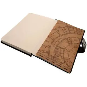 Harry Potter Premium Hogwarts Crest A5 Notebook Brown/White (One Size)