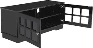 MDA Designs HAMILTON Black Traditional TV Cabinet for Flat Screens up to 55"