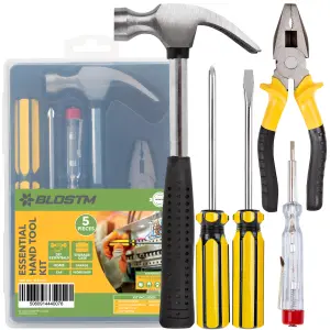 BLOSTM Essential Hand Tool Kit 5 Pieces