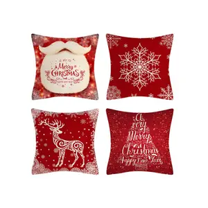 4PC Christmas Throw Pillow Set Home Decoration Throw Pillow Set