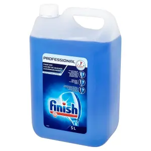 Finish Professional Rinse Aid 5L Hygienically Clean For 1-5 min Wash Cycles