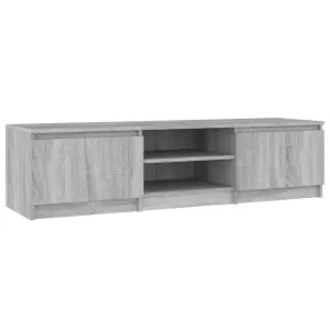 vidaXL TV Cabinet Grey Sonoma 140x40x35.5 cm Engineered Wood