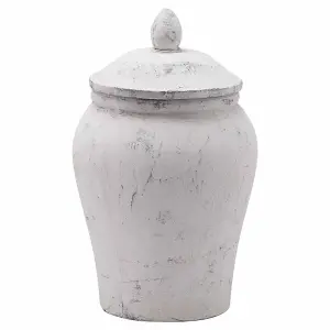 UK Homeliving Bloomville Stone Ginger Jar