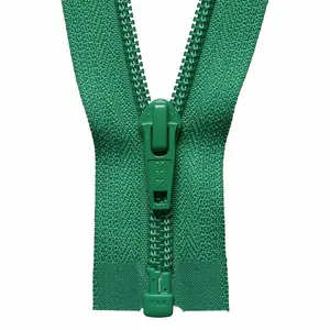 NYLON O/E ZIP 51CM - Nylon Open End Zip: 51cm: Emerald - YKK