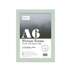 A6 Mint Green Picture Frame Fits A6 (10.5 x 14.8cm - 4.1 x 5.8in) Poster, Photo, Artwork, or Print.