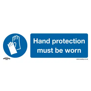 Sealey Mandatory Safe Sign Hand Cover Must Be Worn Self-Adhesive x10 SS6V10