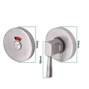 EAI - Disabled Bathroom Turn and Release - 52mm - Satin Aluminium