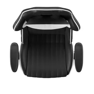 Senna Office Chair with Wheels in Black / White