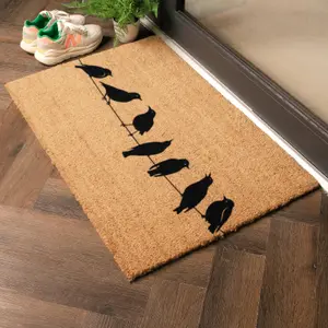 Birds On Wire Doormat (90 x 60cm)