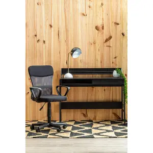 Interiors by Premier Stratford Black and Dark Grey Office Chair