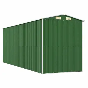 Berkfield Garden Shed Green 192x523x223 cm Galvanised Steel