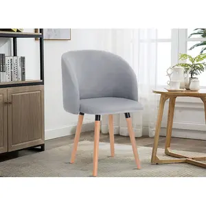 Jacalyn upholstered chair set (Set of 2) Grey / Wood