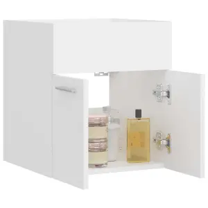 Berkfield Sink Cabinet White 41x38.5x46 cm Engineered Wood