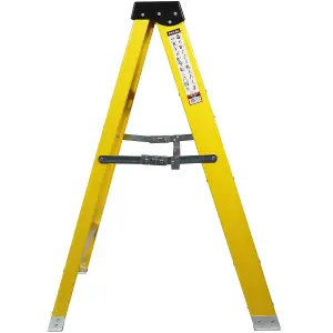 Excel Electricians Fibreglass Step Ladder 3 Tread 1.03m Heavy Duty