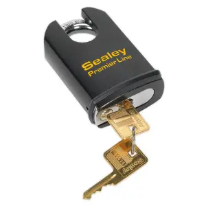 Sealey Steel Body Shrouded Shackle Padlock Anti-Pick & Bump Protection PL503S