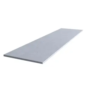 Matt White Slate effect Chamfered straight edge Solid core laminate Worktop (T) 1.2cm x (L) 300cm x (W) 38cm