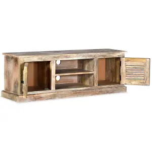 Berkfield TV Cabinet Solid Mango Wood