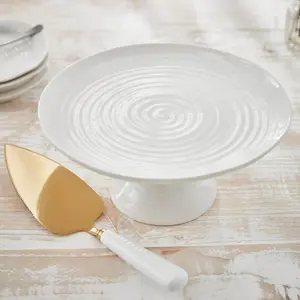 Sophie Conran Portmeirion Small Footed Cake Plate, White