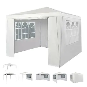 MCC Direct 3x3 Event Gazebo White with Sides