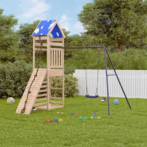 Berkfield Outdoor Playset Solid Wood Pine