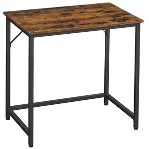 Jana Desk Rustic Brown/Black / 76cm H x 80cm W x 50cm D