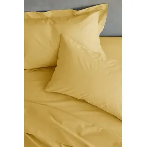 Easy Iron Percale Standard Pillowcase (Set of 2) Yellow