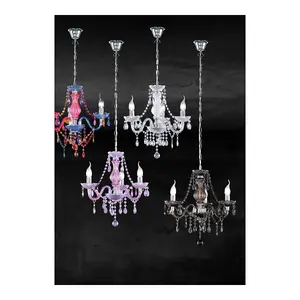 Luminosa Lüster Young living 3 Light Multi Arm Chandelier Chrome - UK Stock