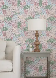 NuWallpaper NUS4849 Floral Bunch Multi Peel & Stick Wallpaper, Cool