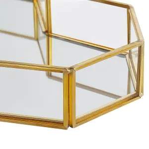 Beliani Glam Tray PONTIVY Mirrored Gold