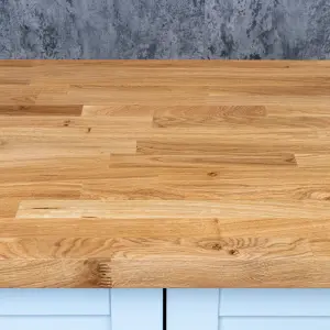 Oak Worktop 3m x 950mm x 38mm - Premium Solid Wood Kitchen Countertop - Real Oak Worktops