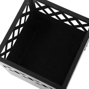 Beliani Charcoal Fire Pit Black SHIGA