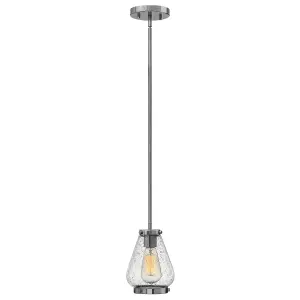 Elstead Hinkley Finley Mini Dome Pendant Light 1x E27 Chrome