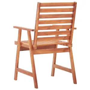 Berkfield Outdoor Dining Chairs 8 pcs Solid Acacia Wood