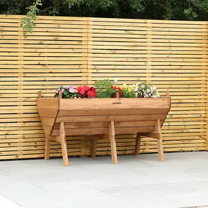 Woodside Raised Wooden Planter - LARGE