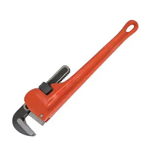 Heavy Duty Adjustable Pipe Wrench 85mm Jaw & 900mm Length Plumbers DIY Tool