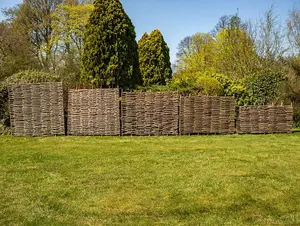 Hazel Hurdle Fence Panel Premium Woven Wattle Weave 6ft x 5ft