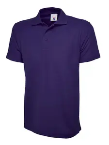 Uneek - Unisex Active Poloshirt - 50% Polyester 50% Cotton - Purple - Size 3XL