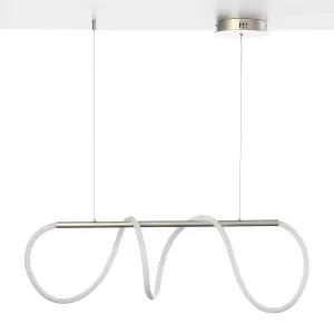 Luminosa Amanda Bar Pendant Ceiling Light Grey 4500K